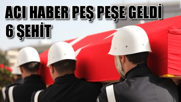 Mardin ve Hakkari’den kahreden haberler: 6 şehit