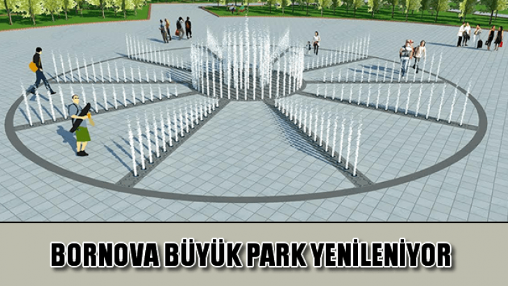 Bornova Büyük Park yenileniyor