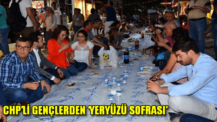 CHP’li gençlerden yüryüzü sofrası