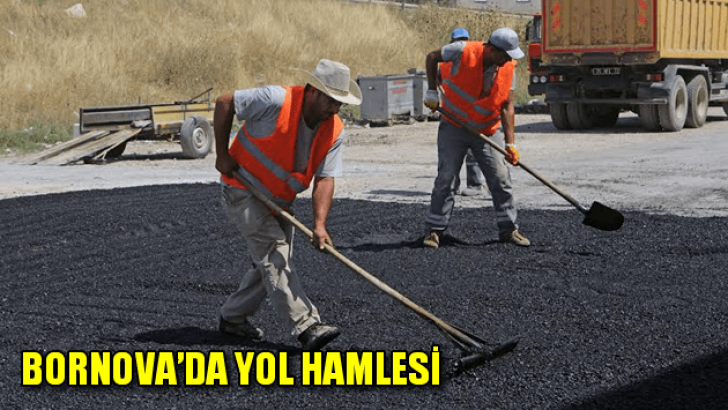 Bornova’da yol hamlesi