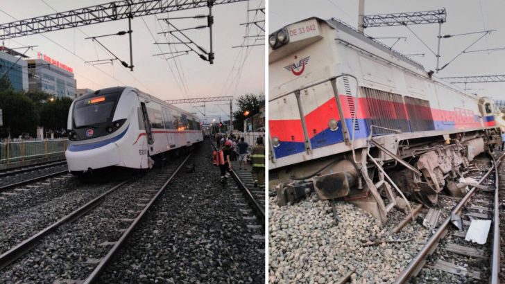 İZBAN’a tren çarptı!
