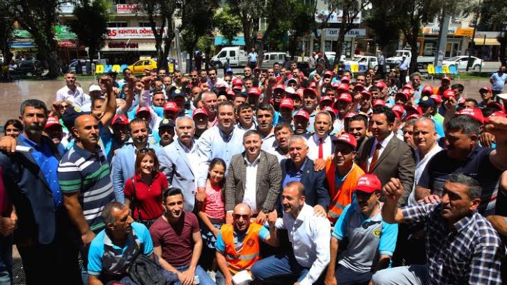 İşçiler Başkan Piriştina’ya teşekküre geldi