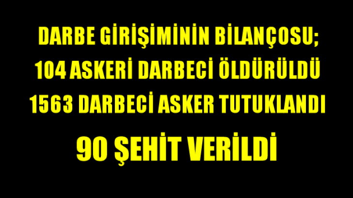 Darbe Girişiminin Bilançosu