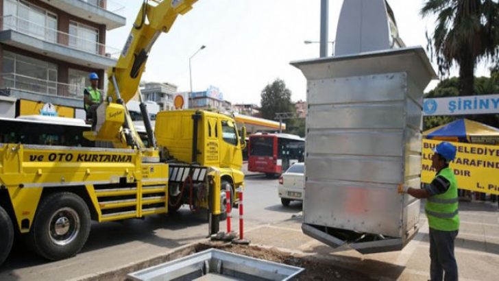 Buca’da çöpler yeraltına giriyor!