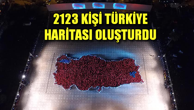 Türkiye haritası oluşturdu
