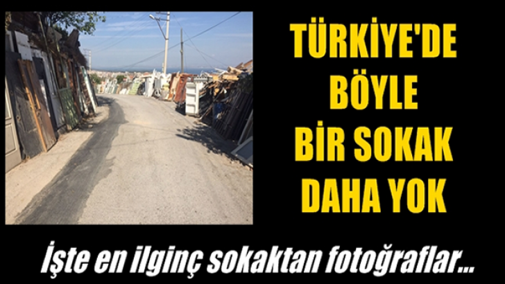 Türkiye’de böyle bir sokak daha yok! İşte fotoğrafları…