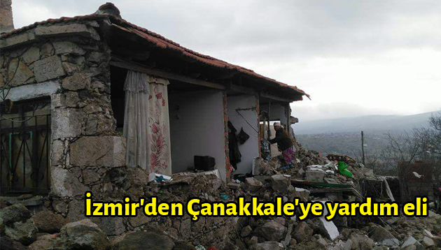 İzmir’den Çanakkale’ye yardım eli