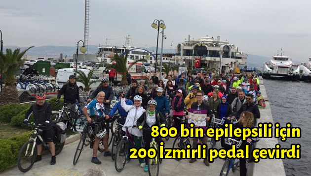 800 bin epilepsili için 200 İzmirli pedal çevirdi