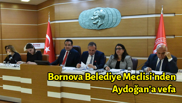 Bornova Belediye Meclisi’nden Aydoğan’a vefa