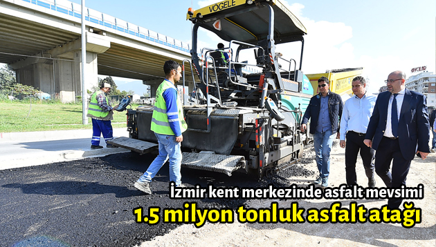 1.5 milyon tonluk asfalt atağı