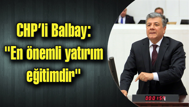 “En önemli yatırım eğitimdir”