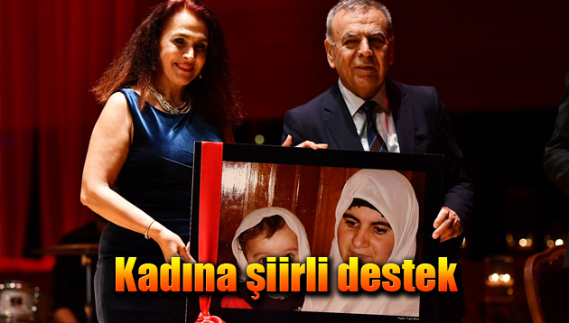 Kadına şiirli destek