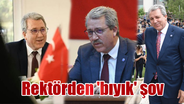 Rektörden ‘bıyık’ şov