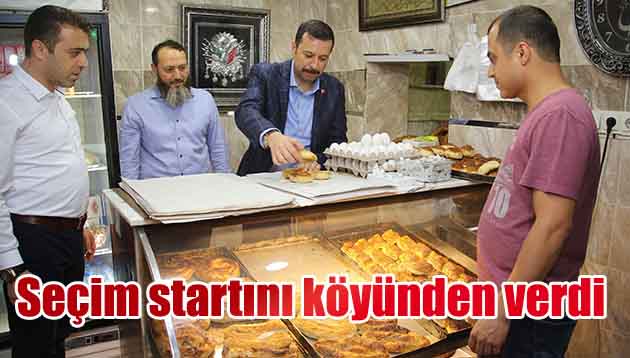 Seçim startını köyünden verdi