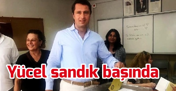 Yücel, sandık başında