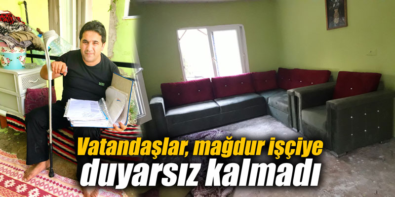 Vatandaşlar, mağdur işçiye duyarsız kalmadı