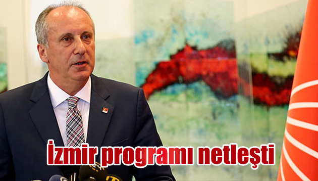 İzmir programı netleşti