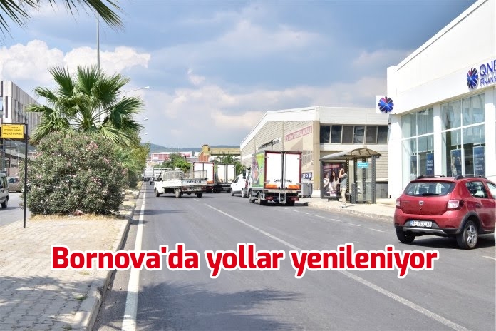 Bornova’da yollar yenileniyor