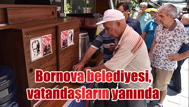 Bornova Belediyesi, iyi günde de kötü günde de vatandaşın yanında 