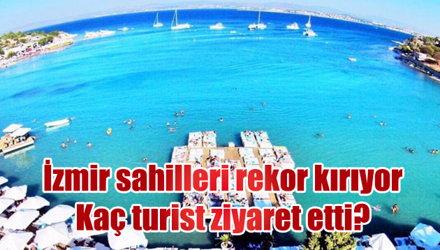 İzmir sahilleri doldu,taştı