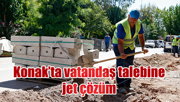 Vatandaş talebine jet çözüm