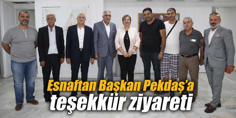 Esnaftan Başkan Pekdaş’a teşekkür ziyareti