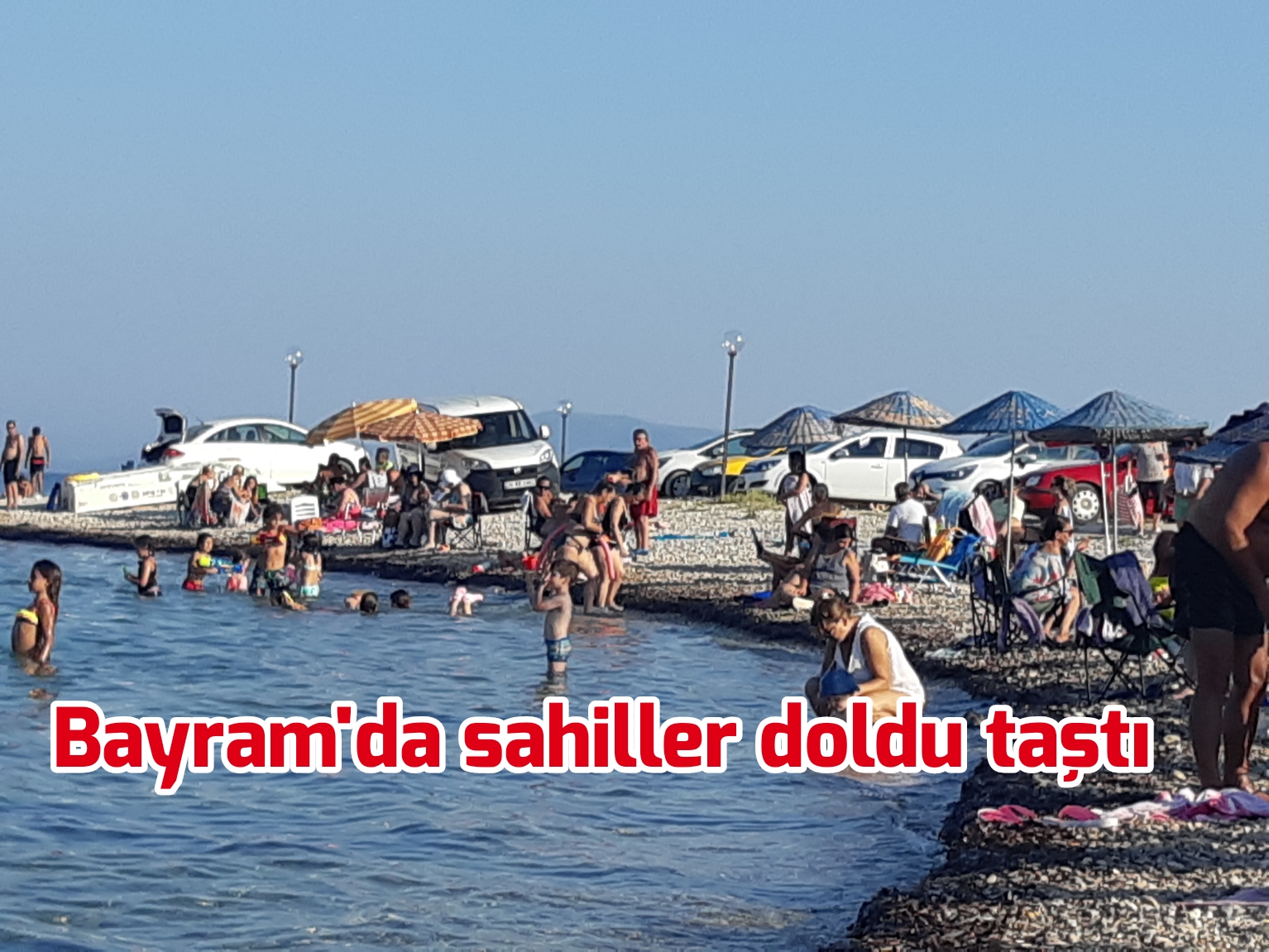 Bayram’da sahiller doldu taştı