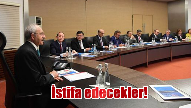 İstifa edecekler!