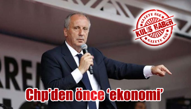 Chp’den önce ‘ekonomi’