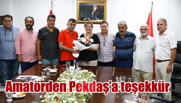 Amatörden Pekdaş’a teşekkür