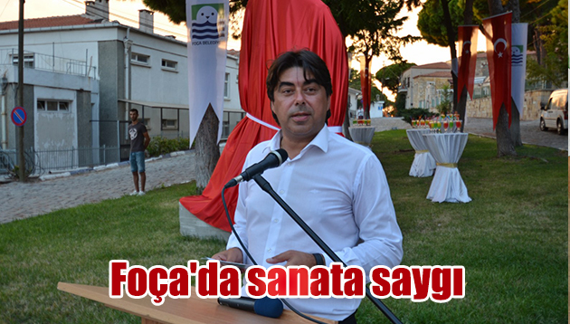 Foça’da sanata saygı