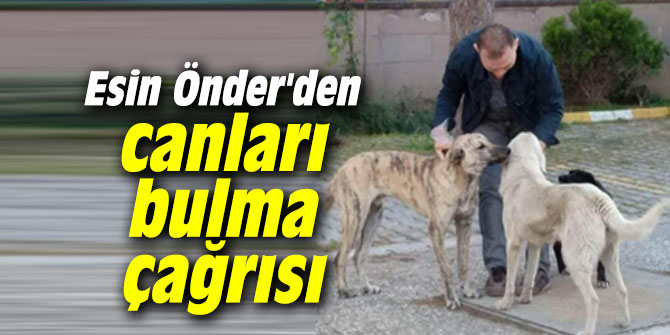 Esin Önder’den canları bulma çağrısı