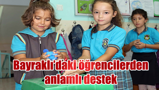 BAYRAKLILI ÖĞRENCİLERDEN ANLAMLI DESTEK