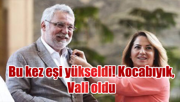 Bu kez eşi yükseldi!