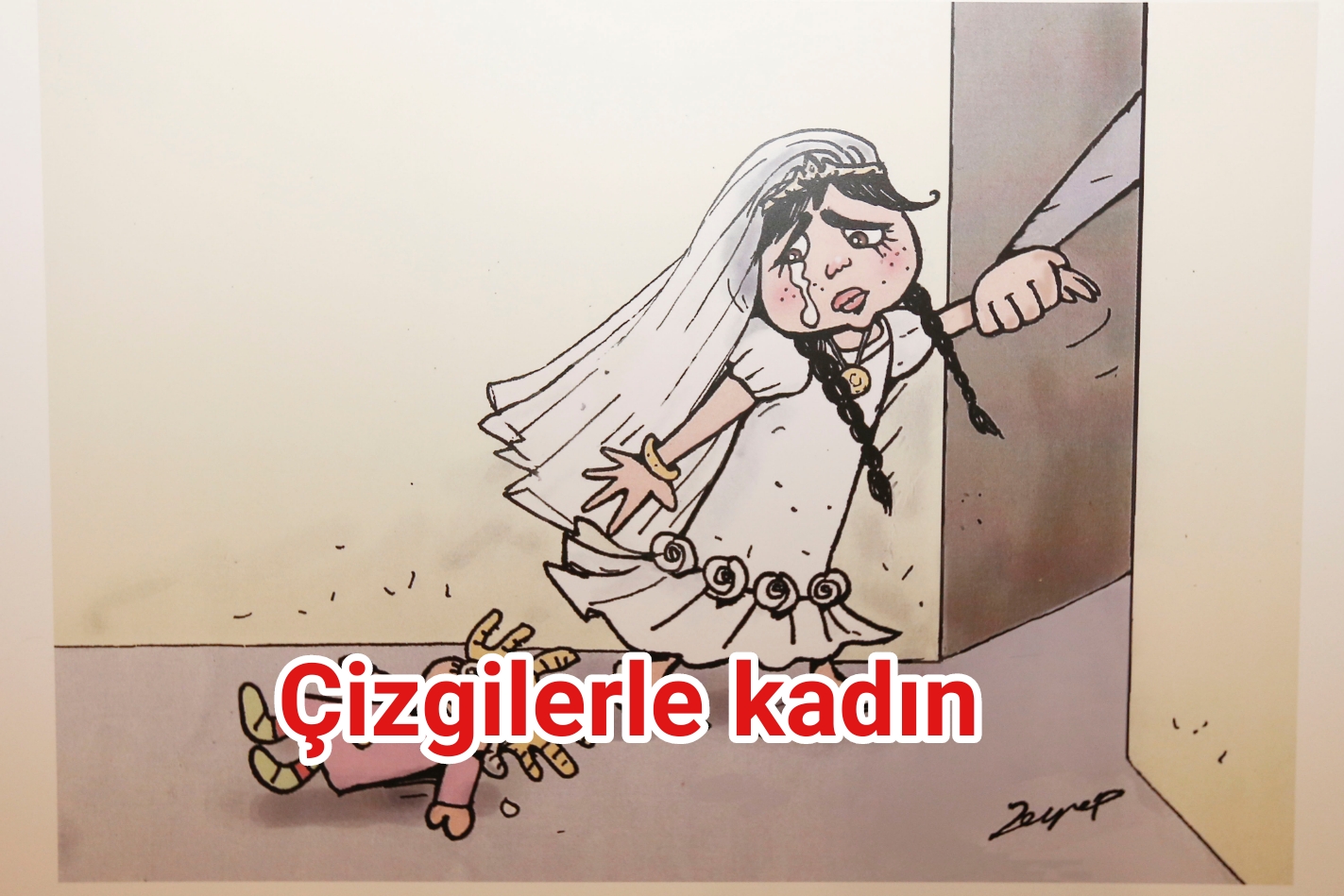 Kadın sorunu çizgilerle anlatıldı