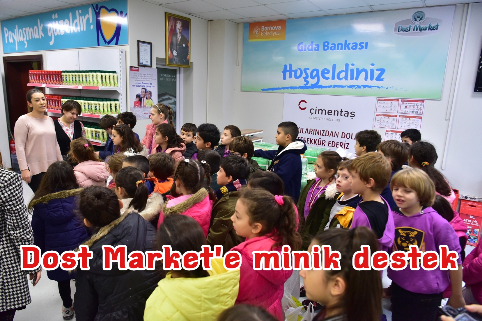 Miniklerden Dost Market’e destek