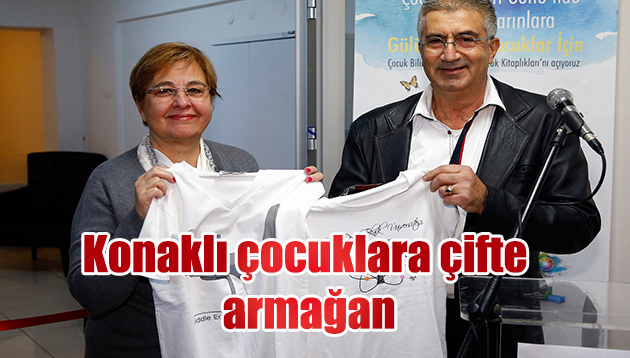 Konaklı çocuklara çifte armağan