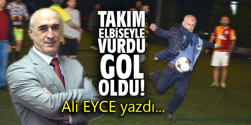 Takım elbiseyle vurdu gol oldu!