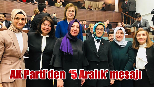 AK Parti İzmir Kadın Kolları Başkanı Büyükdağ’dan ‘5 Aralık’ mesajı