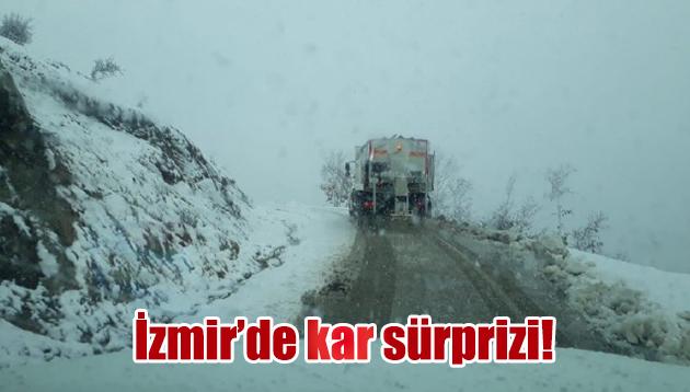 İzmir’de kar sürprizi!