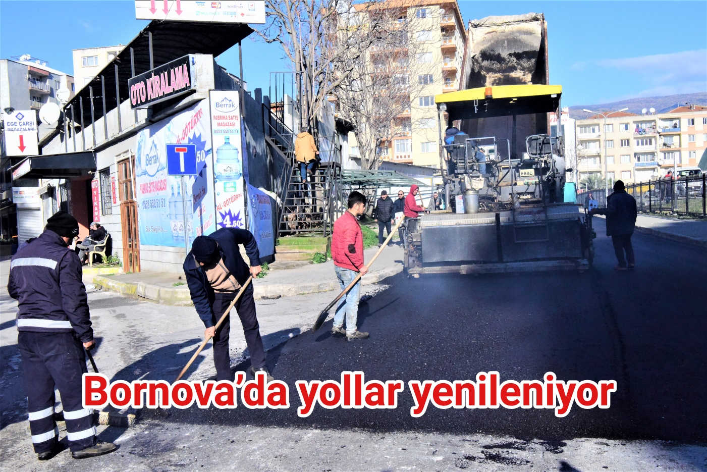 Bornova’da yollar yenileniyor 