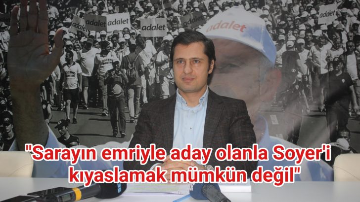 Sarayın emriyle aday olanla Soyer’i kıyaslamak mümkün…
