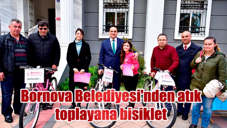 Bornova Belediyesi’nden atık toplayana bisiklet