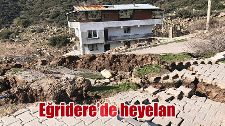 Eğridere’de heyelan