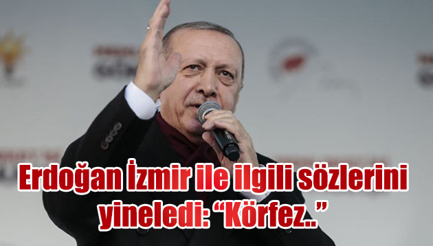 Erdoğan’dan flaş İzmir açıklaması: “Körfez pislikten geçilmiyor”