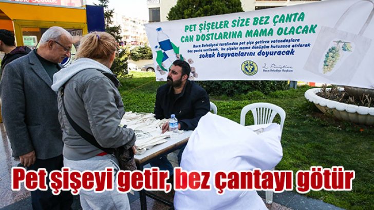 Pet şişeyi getir, bez çantayı götür