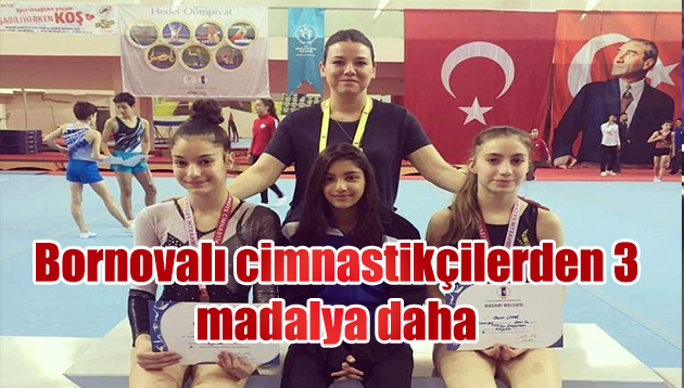 Bornovalı cimnastikçilerden 3 madalya daha