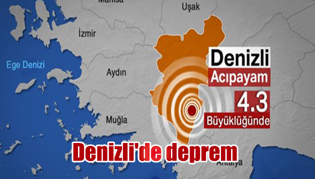 Denizli’de deprem