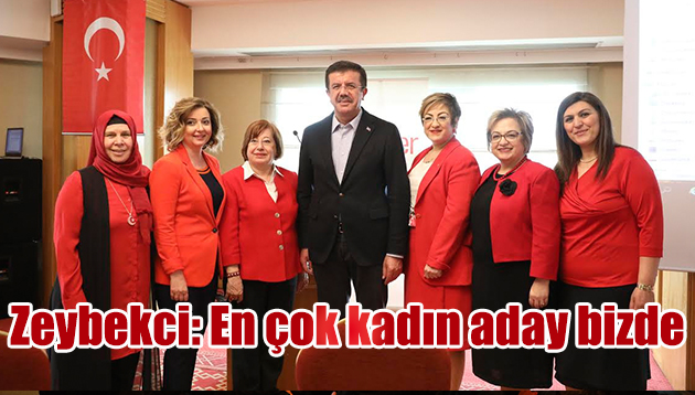 Zeybekci: En çok kadın aday bizde