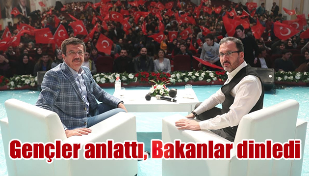 Gençler anlattı, Bakanlar dinledi